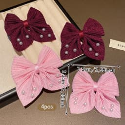 4 fashionable bow hair clips suitable for daily use