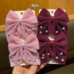 4 fashionable bow hair clips suitable for daily use