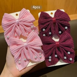 4 fashionable bow hair clips suitable for daily use
