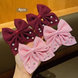 4 fashionable bow hair clips suitable for daily use