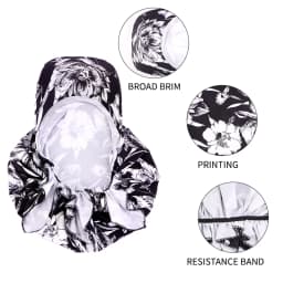 New Muslim Women Brim Cap Pre-Tied Sun Visor Turban Ethnic Print Baseball Caps Head Scarf Hijab Bandage Female Outdoor Hat
