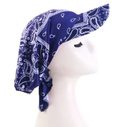 New Muslim Women Brim Cap Pre-Tied Sun Visor Turban Ethnic Print Baseball Caps Head Scarf Hijab Bandage Female Outdoor Hat
