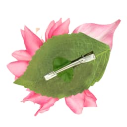 AWAYTR Artificial Pink Flowers Hairpin Party Flower Girls Barrette Bohemian Side Bangs Clip Small Hair Clips Hair Accessories