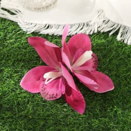AWAYTR Artificial Pink Flowers Hairpin Party Flower Girls Barrette Bohemian Side Bangs Clip Small Hair Clips Hair Accessories