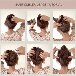 Double  Row Elastic Magic Hair Comb, Head Artifact, Lazy Exclusive Back Hair Curler, Ladies' Daily Hair Accessories New Favorite