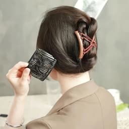 Double  Row Elastic Magic Hair Comb, Head Artifact, Lazy Exclusive Back Hair Curler, Ladies' Daily Hair Accessories New Favorite