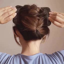 Double  Row Elastic Magic Hair Comb, Head Artifact, Lazy Exclusive Back Hair Curler, Ladies' Daily Hair Accessories New Favorite