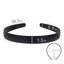 1PCs Black Simple Wide Headband 1~4cm Girl Women DIY Jewelry Material Cloth Headband Semi-finished Hair Accessories Wholesale