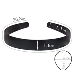 1PCs Black Simple Wide Headband 1~4cm Girl Women DIY Jewelry Material Cloth Headband Semi-finished Hair Accessories Wholesale