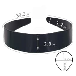 1PCs Black Simple Wide Headband 1~4cm Girl Women DIY Jewelry Material Cloth Headband Semi-finished Hair Accessories Wholesale