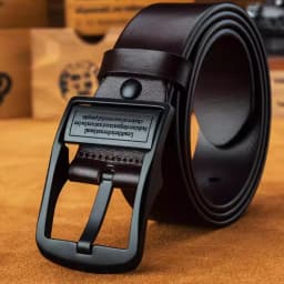 New Leather Cowhide Men's Belt Fashion Metal Alloy Pin Buckle Adult Luxury Brand Jeans Business Casual Waist Male Strap Brand