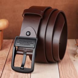 New Leather Cowhide Men's Belt Fashion Metal Alloy Pin Buckle Adult Luxury Brand Jeans Business Casual Waist Male Strap Brand