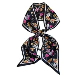 Cute Bunny Print Hair Ribbon Bevel Scarf Women Neck Tie Bag Scarfs Satin Silk Skinny Headscarves Ladies Foulard Floral Bands