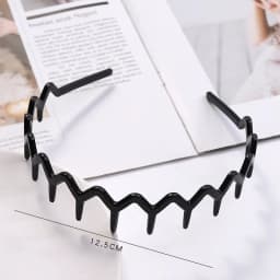 Fashion Wave Headbands for Women Solid Color Toothed Non-slip Hair Bands Girl Face Wash Sports Hairbands Hair Accessories