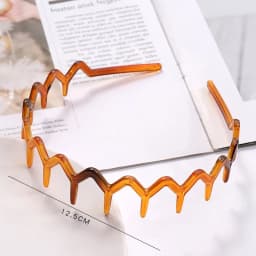 Fashion Wave Headbands for Women Solid Color Toothed Non-slip Hair Bands Girl Face Wash Sports Hairbands Hair Accessories