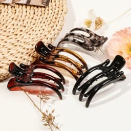 New Duckbill Hair Claws Clamps Crab Barrettes Bow Solid Color Acrylic Hair Clips Fashion Women Hairpin Ponytail Hair Accessories