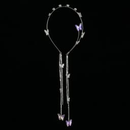 Glitter Girls Hair Hoop Korean Style Shining Rhinestone Headband Butterfly Tassel Hairpin Exquisite Jewelry Hair Accessories
