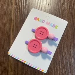 2Pcs/Set 2025 New Cute Button Hairpins For Baby Girl Candy Color Bangs Clip Hair Barrettes Children's Hair Clip Hair Accessories