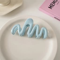 Large Waves Hair Claw Clips Crab Women Girls Cream Macaron Cross Ponytail Holder Hair Barrettes Hairpins Hair Accessories