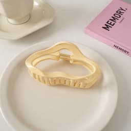 Large Waves Hair Claw Clips Crab Women Girls Cream Macaron Cross Ponytail Holder Hair Barrettes Hairpins Hair Accessories