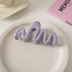 Large Waves Hair Claw Clips Crab Women Girls Cream Macaron Cross Ponytail Holder Hair Barrettes Hairpins Hair Accessories