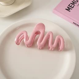 Large Waves Hair Claw Clips Crab Women Girls Cream Macaron Cross Ponytail Holder Hair Barrettes Hairpins Hair Accessories