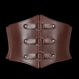 1pcs Fashionable Gothic Corset Belt Triple Buckle with Black Rivet Studs Elastic Waspie Waistband for Punk Perfect for Coats