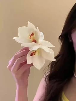 Yellow Elegant Magnolia Shark Clip Acrylic Sweet Yulan Flower Hair Claw Side Clip French Style Women Hair Accessories Summer