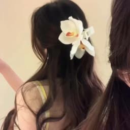 Yellow Elegant Magnolia Shark Clip Acrylic Sweet Yulan Flower Hair Claw Side Clip French Style Women Hair Accessories Summer