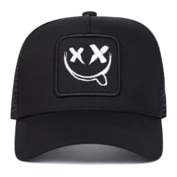 Unisex XX Smiling Face Embroidery Baseball Net Caps Spring and Summer Outdoor Adjustable Casual Hats Hip Hop Hat Sunscreen Hat