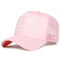 Unisex XX Smiling Face Embroidery Baseball Net Caps Spring and Summer Outdoor Adjustable Casual Hats Hip Hop Hat Sunscreen Hat