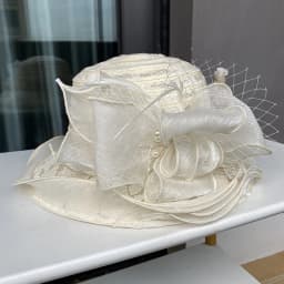 2025Ladies Fascinator Millinery Church Hat Elegant Bow Wide Brim Bucket Hats Kentucky Derby Fedora Women Summer Foldable Sun Cap
