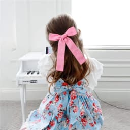 Long Tail Linen Hair Bow Clips for Little Girl Kids Mom Women Ponytail Knot Bows Alligator Clip Hair Accessories