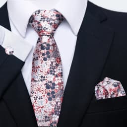 Brand Classic 8 cm Grey Plaid Tie Pocket Squares Cufflinks Set Wedding Present Necktie Clothing Accessories Fit Business