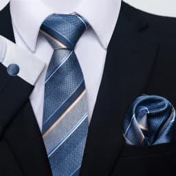 Brand Classic 8 cm Grey Plaid Tie Pocket Squares Cufflinks Set Wedding Present Necktie Clothing Accessories Fit Business