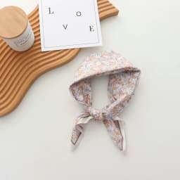 100% Cotton Printed Versatile Simple Hand Towel Women's Small Square Towel Scarf Korean Style Small Silk Scarf Women Headband