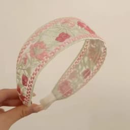 Elegant Chiffon Embroidery Flower Hairband For Women Sweet Hair Decorate Headband Hair Hoop Band Fashion Hair Accessories
