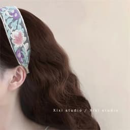 Elegant Chiffon Embroidery Flower Hairband For Women Sweet Hair Decorate Headband Hair Hoop Band Fashion Hair Accessories