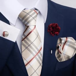 Hot Sale Luxury 8 Cm Blue Floral Ties Pocket Square Cufflinks Brooch Set For Man Suit Accessories Holiday Gift Fit Formal Party