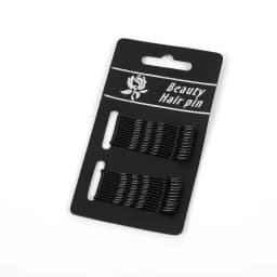24PCS Black Paintless Color Retention Simple One Word Clip Basic Practical Hair Clip Wire Liu Hair Clip Hair Accessories Hair Ca