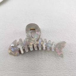 Y2K Colorful Fishbone Hair Claw Creative Personality Shark Clips Fish Barb PVC Crab Hair Clip Hair Accessories for Women