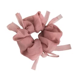 New Sweet Bowknot Sheer Organza Hair Scrunchies Korean Style Solid Color Stretchy Hair Ropes Ladies Elastic Head Bands For Daily