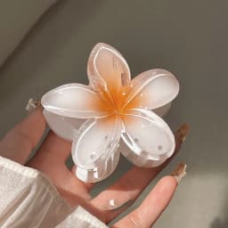 4PCS Fashion Women Flower Hair Clips Vacation Bohemia Egg Flower Hair Clips Barrettes Girls Large Hairpins Hair Accessories