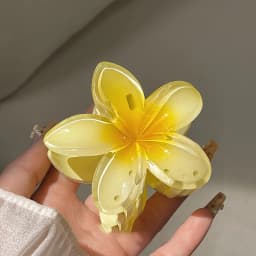 4PCS Fashion Women Flower Hair Clips Vacation Bohemia Egg Flower Hair Clips Barrettes Girls Large Hairpins Hair Accessories