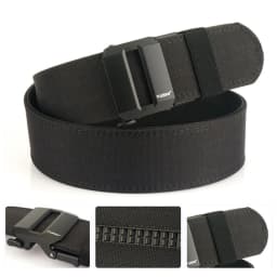 TUSHI New 2.0 Inch Thickened Gun Hanging Double-Layer Nylon Cloth Belt Versatile Outdoor Tactical Automatic Buckle Men's Belt