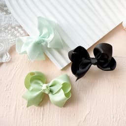 4pcs/set Grosgrain Ribbon Cute Bows Hair Clip For Kids Girls Solid Color Bowknot Classic Bubble Bow Hairpins Hair Accessories