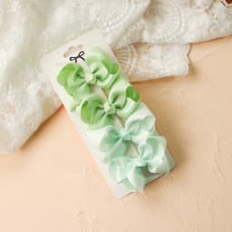 4pcs/set Grosgrain Ribbon Cute Bows Hair Clip For Kids Girls Solid Color Bowknot Classic Bubble Bow Hairpins Hair Accessories