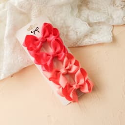4pcs/set Grosgrain Ribbon Cute Bows Hair Clip For Kids Girls Solid Color Bowknot Classic Bubble Bow Hairpins Hair Accessories