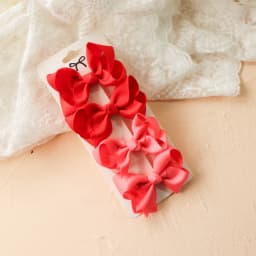 4pcs/set Grosgrain Ribbon Cute Bows Hair Clip For Kids Girls Solid Color Bowknot Classic Bubble Bow Hairpins Hair Accessories