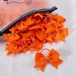 BABY BOWS 10Pcs New Color Grosgrain Ribbon Bows Elastic Hairties Hair Bands Girls Spring Head Rope Hair Accessories Wholesale